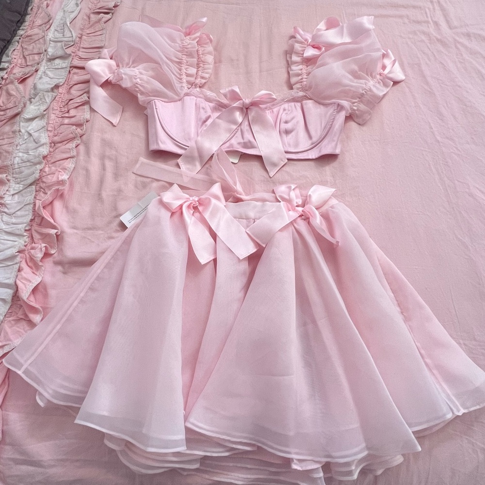 Selkie The Baby Soft Poet bralette and skirt set - Picture 1 of 10